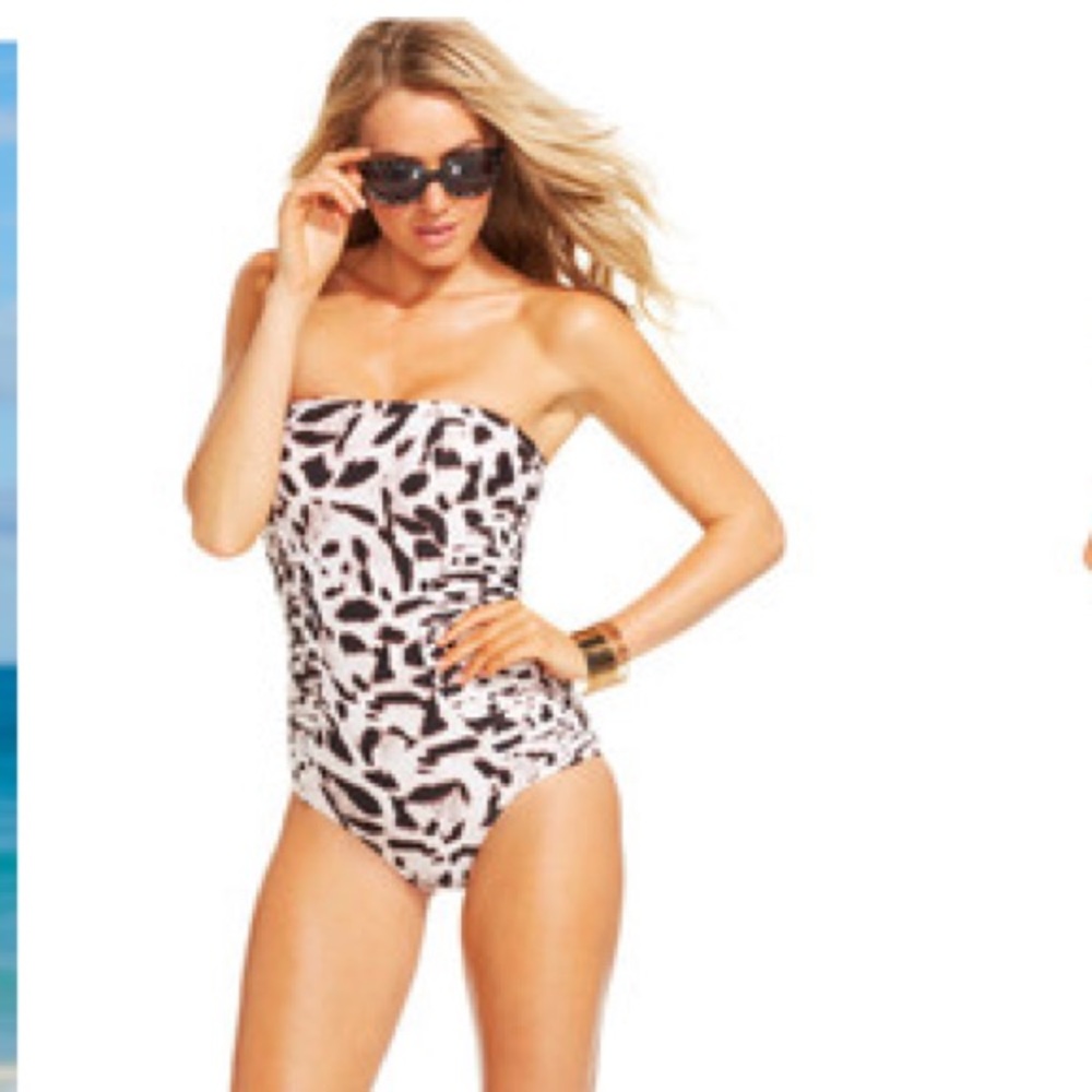 Vince Camuto Swim-Animal Print One Piece